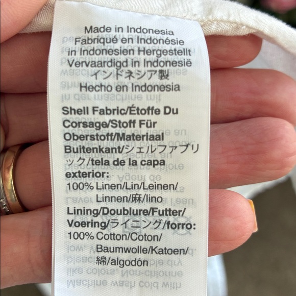 SOLD Linen Point Sur J. Crew Striped Nautical Midi Dress - Picture 6 of 6